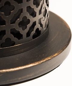 Camino a bioetanolo biocamino da tavolo TOLOSA Nero Oro D20 x H49,5 interno esterno