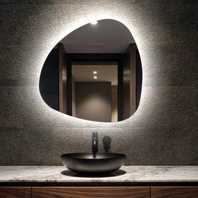 Specchio da bagno LED di forma irregolare J221