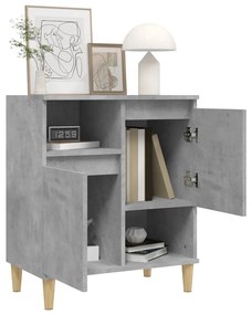 Credenza grigio cemento 60x35x70 cm in legno multistrato