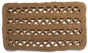 Zerbino Rettangolare in Fibra di Cocco Intrecciato a Mano – 90x50 cm – Made in India