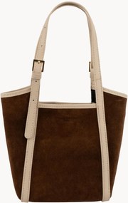 Borsa a spalla in camoscio fatta a mano Olmo