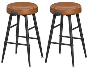 Sgabello da bar LIOR marrone/nero