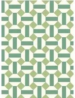 Cole & Son Carta da parati Alicatado - Leaf Greens on Chalk