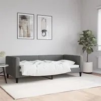 Letto da Giorno Grigio Scuro 90x190 cm in Tessuto 353994