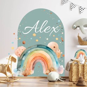 Adesivo murale - Arco con arcobaleno | Inspio