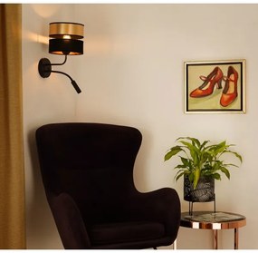 Brilagi - Applique ROYAL 1xE27/15W/230V + 1xG9/3W nero/oro