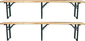 Set 2 Panche Birreria 220x47x25 cm a 3 Gambe...