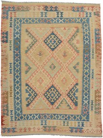 Kilim Tappeto 200x150 Beige (Afghanistan) Tessuto A Mano