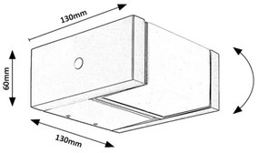 Rabalux 77183 - Applique a LED da esterno CUBBINGTON LED/10W/230V IP54