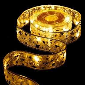 Aigostar - Catena luminosa natalizia a LED 50xLED/3xAA 5m bianco caldo dorata