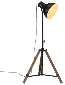Lampada Da Terra 25 W Nera 75x75x90-150 Cm E27 /