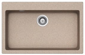 Lavello integrato 1 vasca SCHOCK Primus N100XL quarzo L 50 x L 79 cm avena