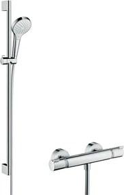 Trio (doccetta, tubo flessibile e supporto) HANSGROHE Croma Select S in abs cromato anticalcare 3 getti