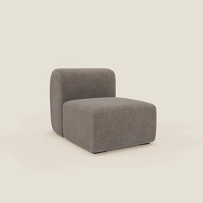 BonBon modulo centrale 70 cm – Poltrona o elemento componibile in tessuto smacchiabile T23 talpa
