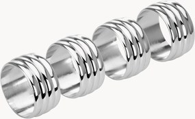 Set di 4 portatovaglioli placcati in argento Thread