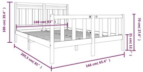 Giroletto in Legno Massello 160x200 cm