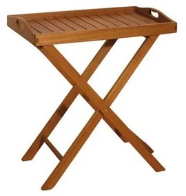 Tavolino da giardino in eucalipto massiccio 42x67 cm Dallas – Garden Pleasure