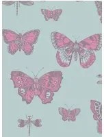 Tapete Butterflies & Dragonflies von Cole & Son - Pink/ Blue