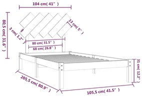 Giroletto 100x200 cm in Legno Massello