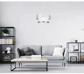 Lampadario a sospensione con filo RESSA 1xE27/60W/230V color crema