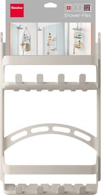 Mensola da bagno da appendere grigia in plastica – Metaltex