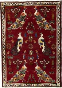 Gabbeh Tappeto 120x160 Rosso (Iran) Annodato A Mano