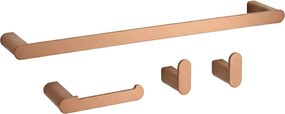 Set accessori da bagno Mati Brush Copper 4 pezzi