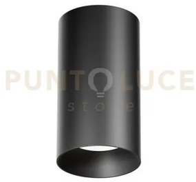Gfa1501- faretto-plafoniera nero d.7,5cm a led 3000k 1234lm 15w