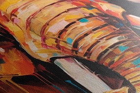 Quadro su tela – Elefante stiloso con imitazione di pittura