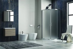 Box doccia semicircolare 90x90 vetro satinato anticalcare KF2000 - KAMALU