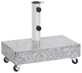 Base Per Ombrellone Grigio Chiaro 45x25x8,3 Cm İn Granito /