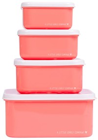 A Little Lovely Company - set di quattro scatole merenda - divertimento