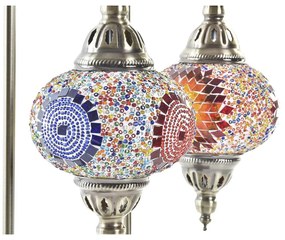 Lampada da tavolo DKD Home Decor Mosaico Argentato 220 V 50 W (23 x 15 x 53 cm) (2 Unità)