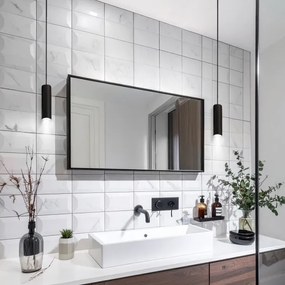 Brilagi - Lampadario da bagno su filo SELE AQUA 1xGU10/30W/230V IP44 nero