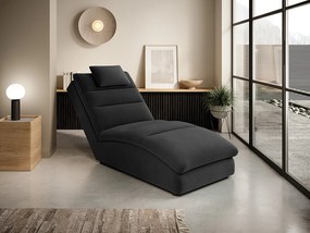 Chaise longue Pantelleria poltrona relax - Tessuto nero