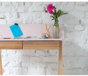 Scrivania grigia con base in frassino, lunghezza 85 cm Luka - Ragaba