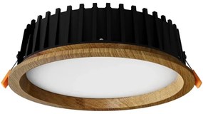 APLED - Lampada LED RONDO WOODLINE LED/12W/230V 3000K diametro 20 cm quercia legno solido