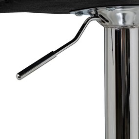 Sgabelli da bar neri ad altezza regolabile in similpelle in set di 2 (altezza seduta 93 cm) - Casa Selección