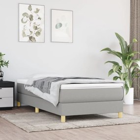 Giroletto Senza Materasso Grigio Chiaro 80x200 Cm Tessuto /