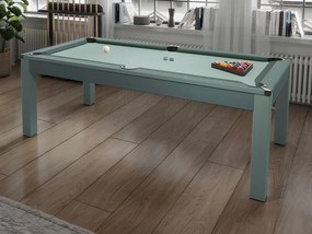 Tavolo trasformabile - Biliardo e Ping pong - 213x112x81,5cm - Grigio -  BALTHAZAR