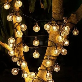 Brilagi - Catena decorativa solare a LED BUBBLE 300xLED/8 funzioni 30 m IP65 bianco caldo