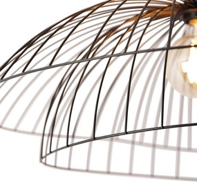 Lampada da soffitto intelligente nera 60 cm incl. Wifi G95 - Pua