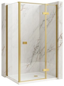 Cabina doccia Rea Atlas 100x100 Brush Gold
