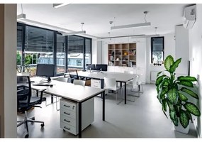 APLED - Lampadario LED su corda LOOK LED/23W/230V 4000K 60 cm argento