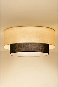 Brilagi - Plafoniera LED BOHO STYLE 3xE27/15W/230V Ø 60 cm crema/marrone