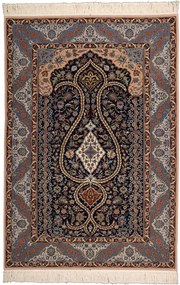 Isfahan Tappeto orientale 130x180 Blu (Cina) Annodato A Mano