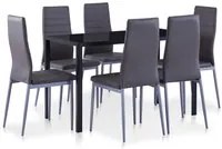 Set da Pranzo 7 pz Grigio cod mxl 5859