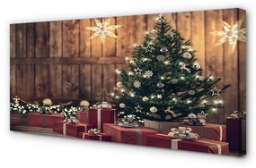 Quadro su tela Decorazioni per regali dell'albero di Natale 100x50 cm