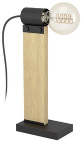 Lampada Da Tavolo Vintage Bailrigg Acciaio Nero 1 Luce E27