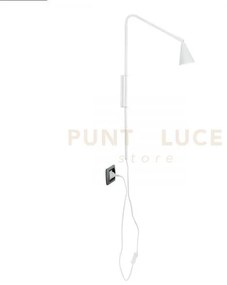 Applique a parete enea bianca 1 luce attacco gu10 37,7x9x69,5cm in ...